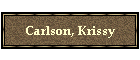 Carlson, Krissy